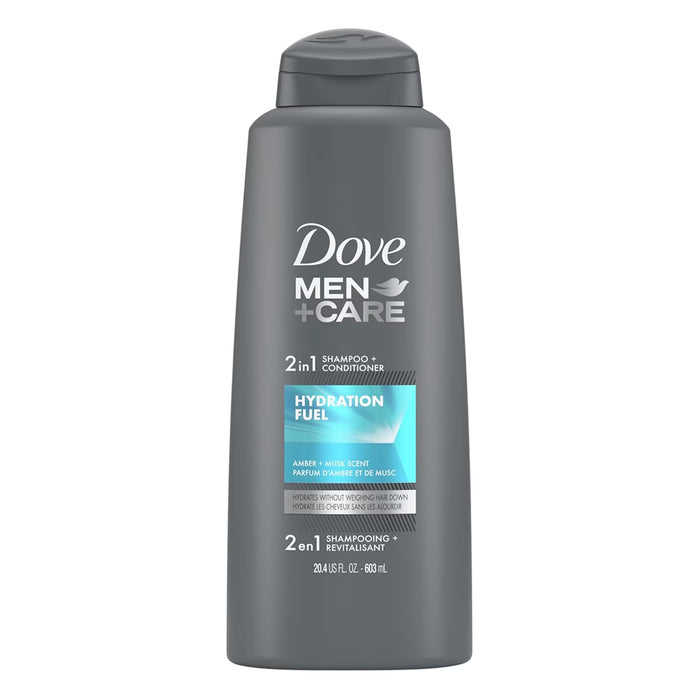 Dove Men+Care Hydrate 2-in-1 Shampoo & Conditioner 20.4 oz - 4 Pack
