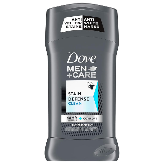 Dove Men+Care Stain Defense Clean Antiperspirant Stick 2.7 oz -  12 Pack