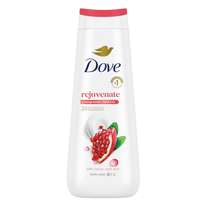 Dove Revive Pomegranate & Hibiscus Body Wash - 20 oz - 4 Pack