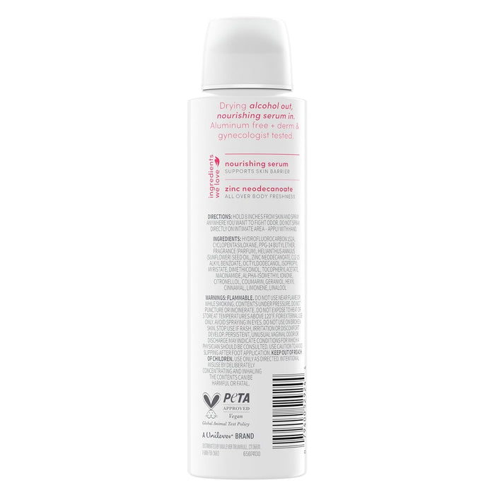 Dove Whole Body Deodorant Spray, Berry - 4oz - 12 Pack