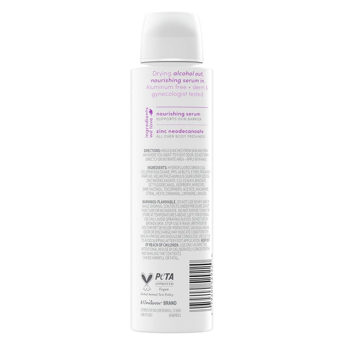 Dove Whole Body Deodorant Spray, Lavender Bloom - 4oz - 12 Pack