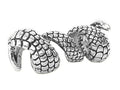 Dragon Claw Hair Bead - Sterling Silver Plated Braid Accessory front view
