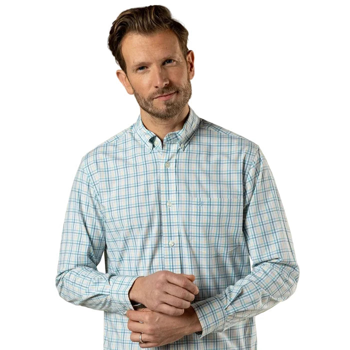Duck Head Men's Long Sleeve Performance Poplin Shirt