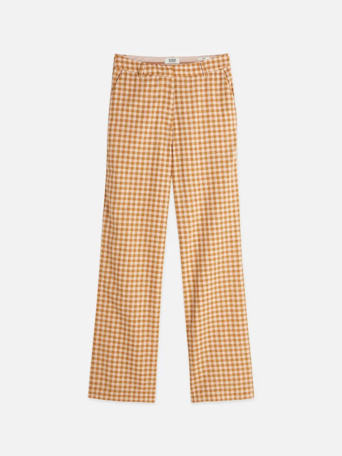 Edie - Linen Gingham High Rise Rose Dust ULH01352F