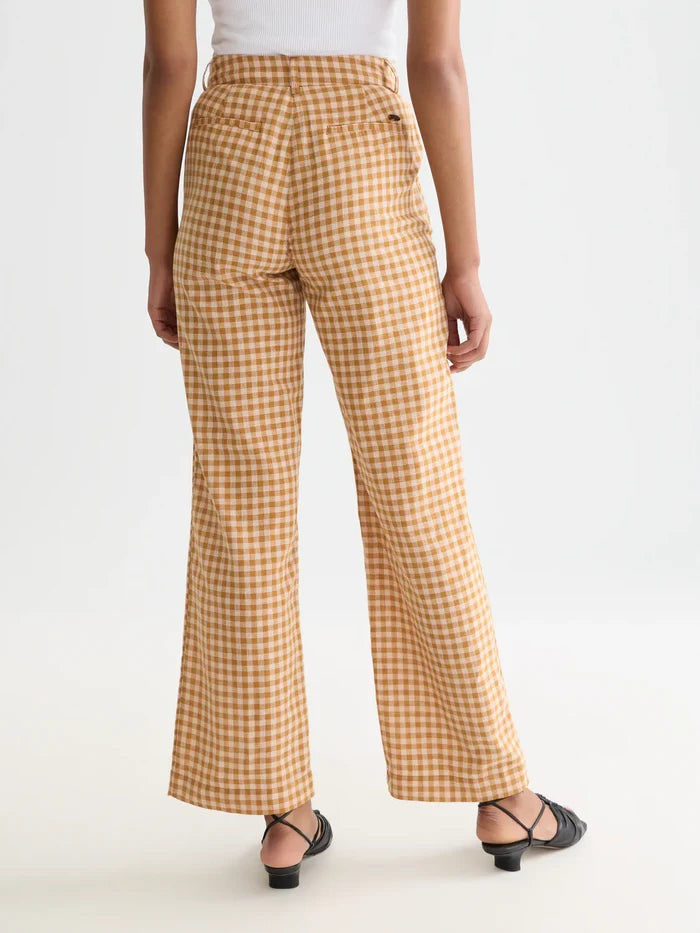 Edie - Linen Gingham High Rise Rose Dust ULH01352F
