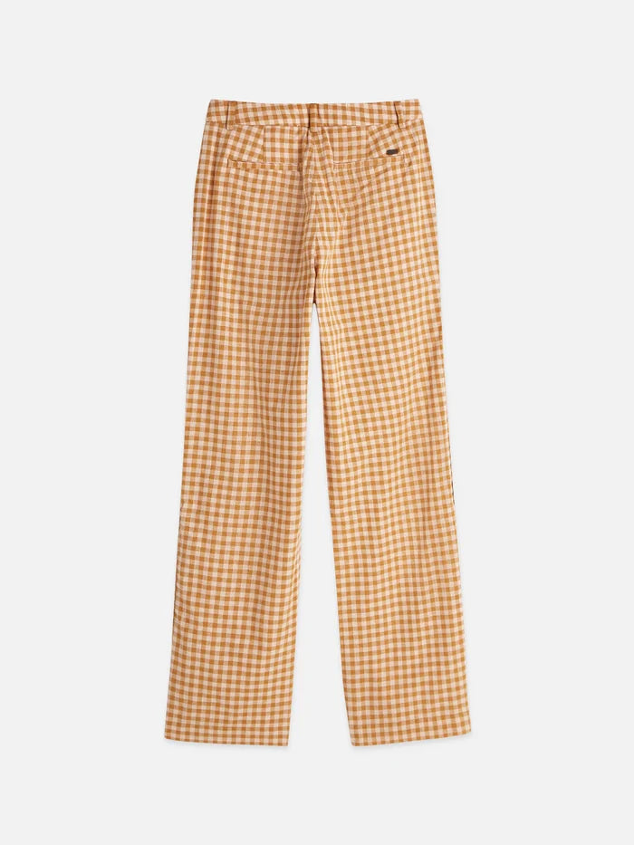 Edie - Linen Gingham High Rise Rose Dust ULH01352F
