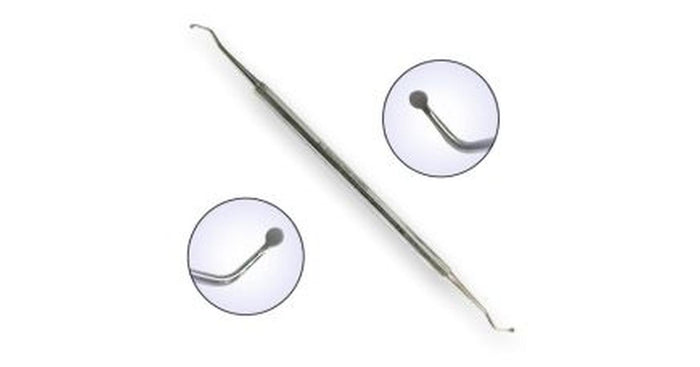 EKS Pedicure Double Spatula Spoon (Stainless Steel)