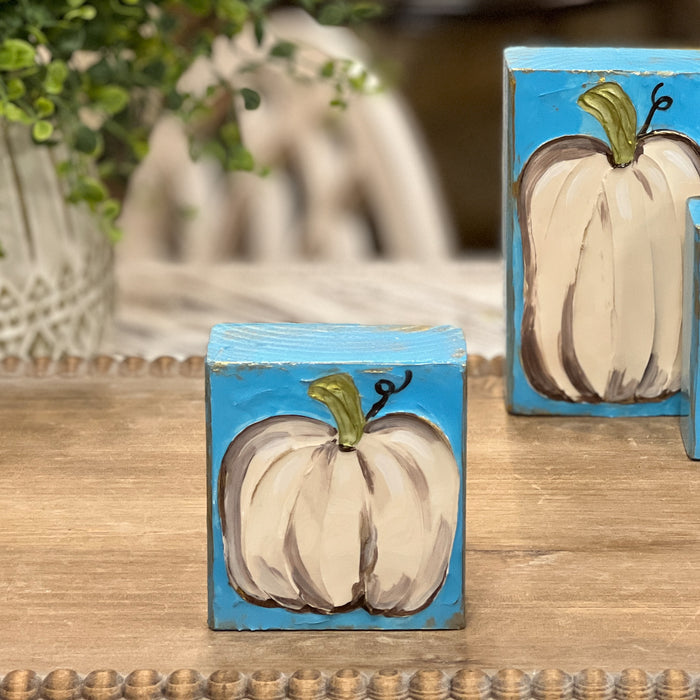 Epoxy Pumpkin Wood Blocks