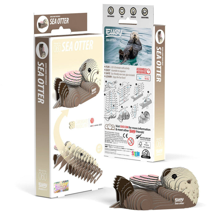 EUGY Sea Otter 3D Puzzle - Olita Gifts & Goods