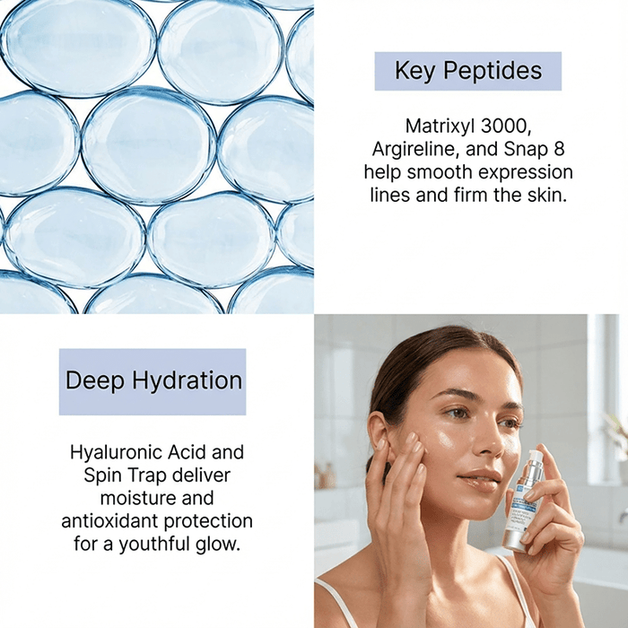 Snap 8, Syn-Coll, Syn-Ake, Matrixyl 3000 Multipeptide Serum