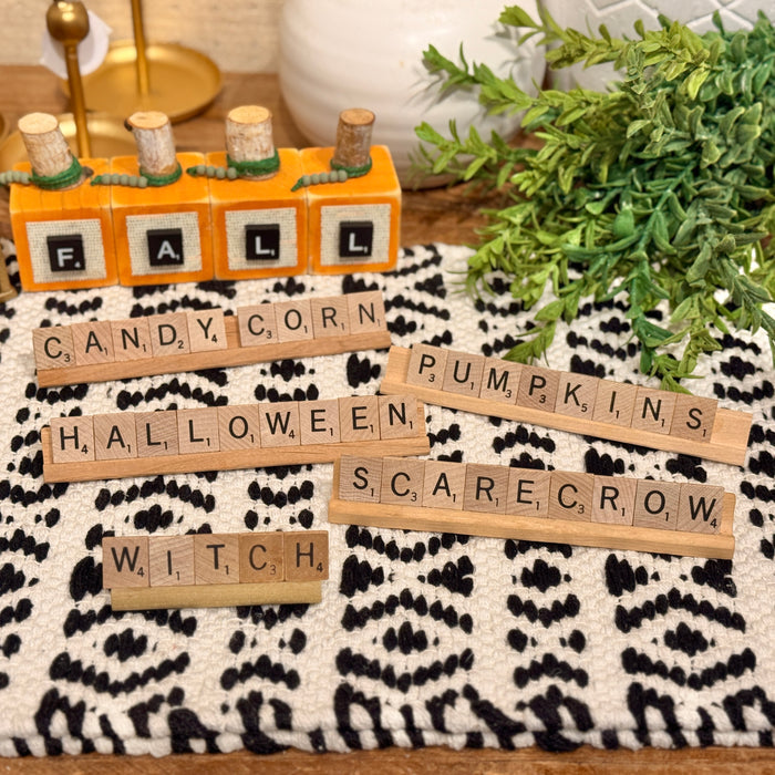 Fall Scrabble Letter Decor