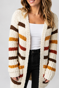 Fall Striped Cardigan