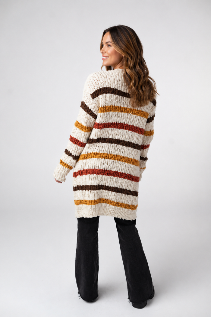 Fall Striped Cardigan