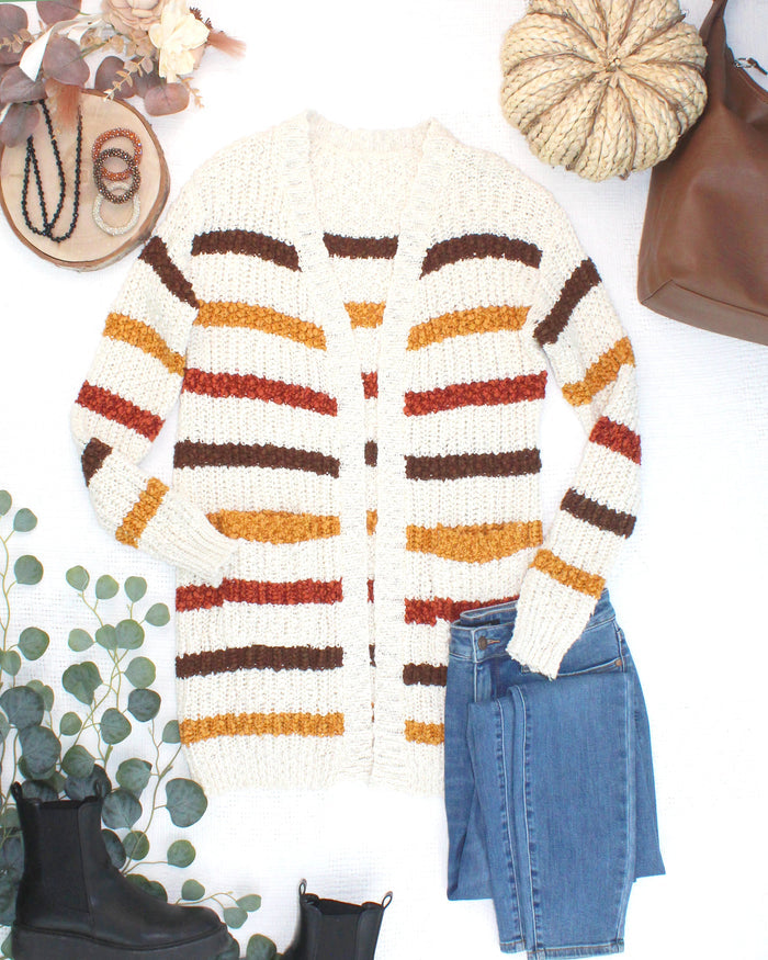 Fall Striped Cardigan