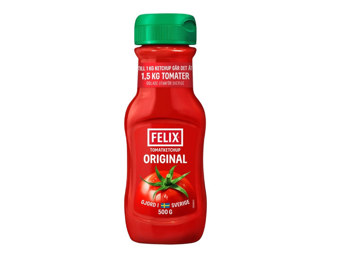 Felix Original Ketchup 500g (17.64 oz) – Authentic Swedish Tomato Ketchup Made in Sweden