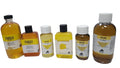 A collection of Ferrario oil paint mediums in various sizes, displaying different types such as walnut, linseed, and poppy oil.