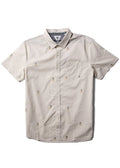 Vissla Fired Up Eco Woven shirt, beige organic cotton men’s button up size XXL