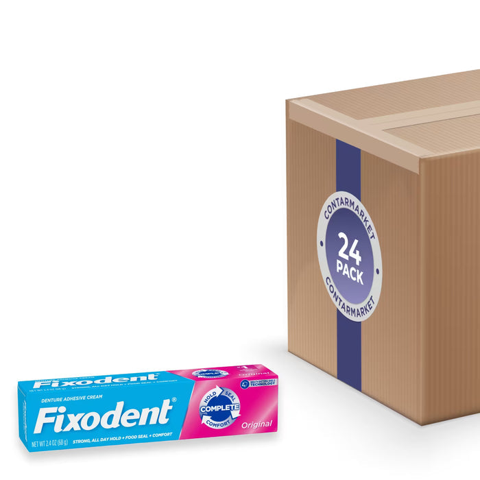 Fixodent Regular Denture Adhesive 2.4 oz - 24 Pack