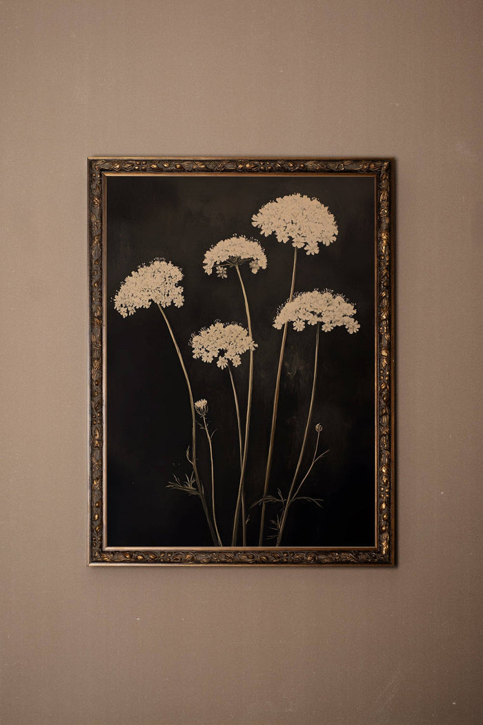 FLEURS DE MINUIT, canvas wall art print - Magnolia Lane co. Home + Garden + Gift