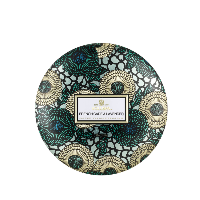 French Cade & Lavender 3 Wick Tin