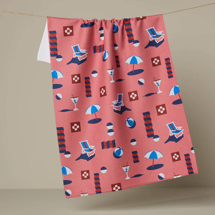 Geo Beach Day Tea Towel - Olita Gifts & Goods