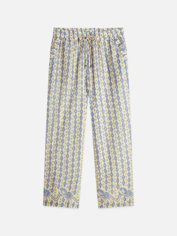 Gia All Over Printed Cotton Cactus Stripe Placed Raffia ulh01347t
