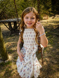 Girls Cow Skull Ruffled Dress