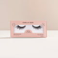 Gisella Demi false eyelashes in a pink box with a clear window