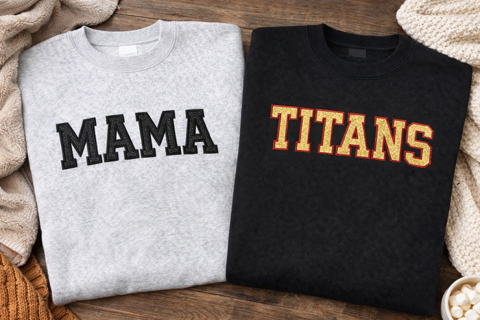 Glitter Applique Custom Sweatshirt Preorder // ships in 1-2 weeks