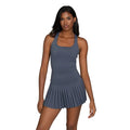 Gold Hinge Women's Criss Cross Pleated Dress