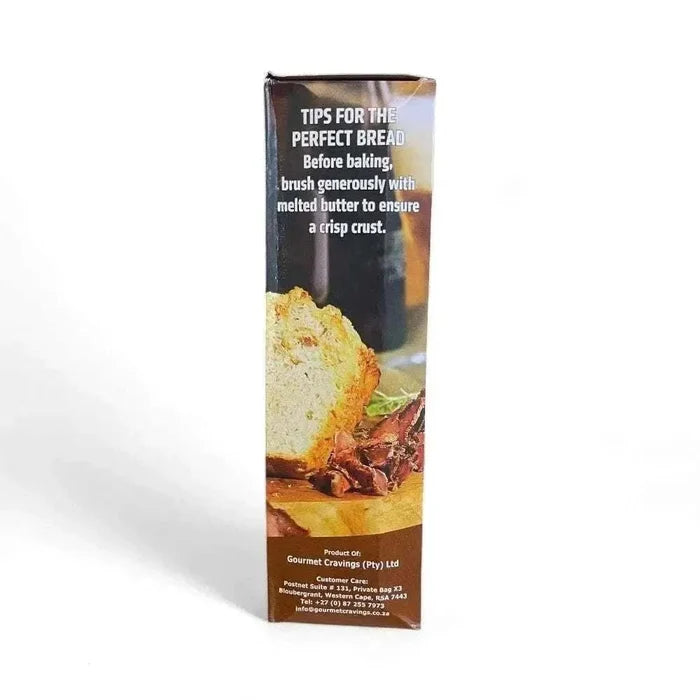 Gourmet Pre-Mix Beer Bread Biltong flavour 450g with stone-ground flour and pure beef biltong