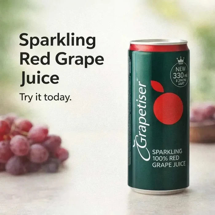 Grapetiser Sparkling 100% Red Grape Juice 300ml Facebook Ad