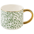 Green Ditsy Floral 14 oz Coffee Mug - Olita Gifts & Goods