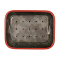 Grey & Red Two Piece Soap Dish