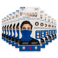Guardwell Blue Pro Youth Washable Face Cover Scarf - 12 Pack