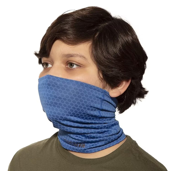 Guardwell Blue Pro Youth Washable Face Cover Scarf - 12 Pack