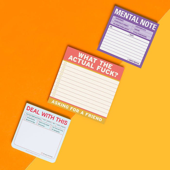 Hachette Book Group - Actual Fuck Large Sticky Notes (4 x 4-inches)