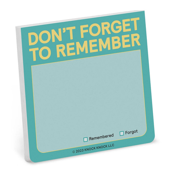 Hachette Book Group - Don’t Forget to Remember Sticky Note