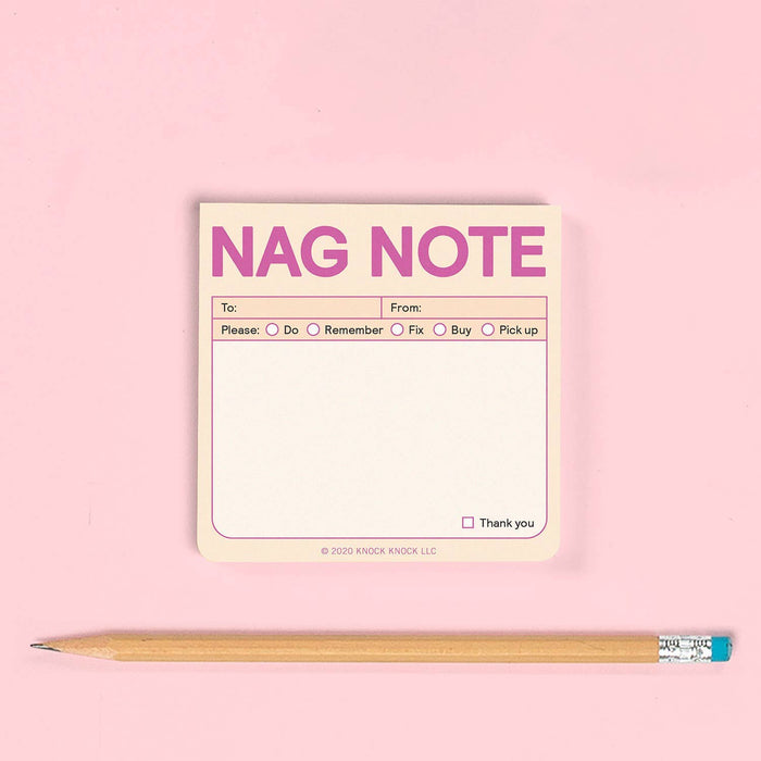 Hachette Book Group - Nag Note Sticky Notes (Pastel Version)