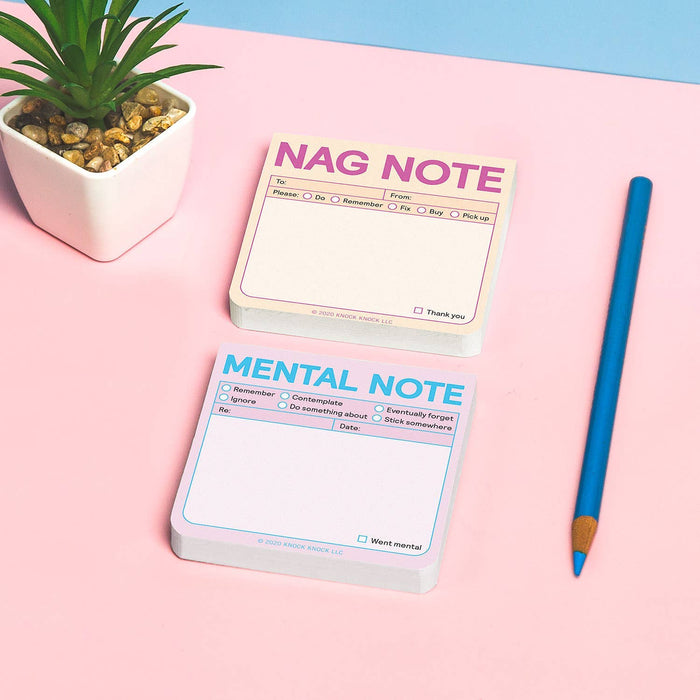 Hachette Book Group - Nag Note Sticky Notes (Pastel Version)