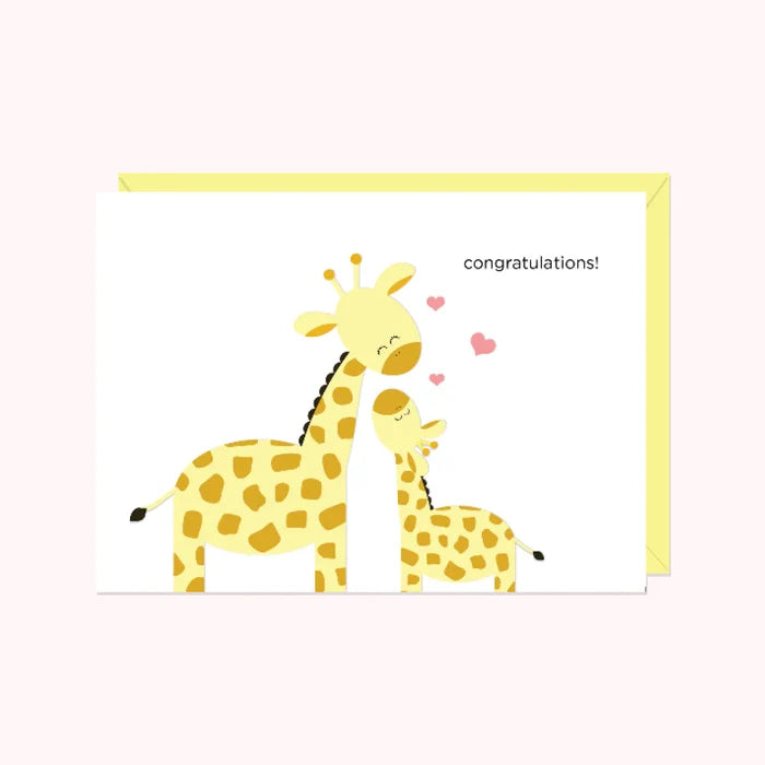 HALIFAX PAPER HEART - Congratulations New Baby Greeting Card