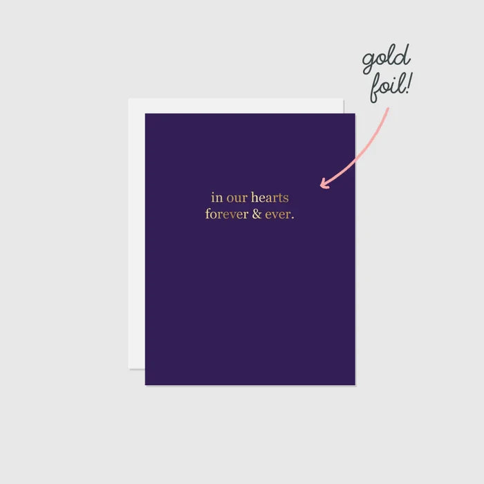 HALIFAX PAPER HEART - Sympathy (Foil) Greeting Card