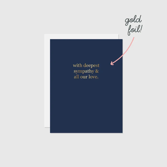 HALIFAX PAPER HEART - Sympathy (Foil) Greeting Card