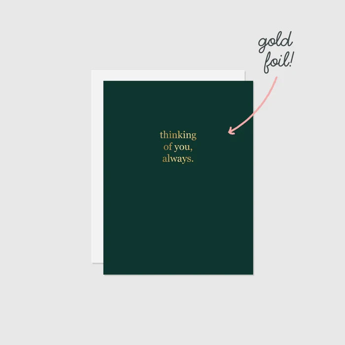 HALIFAX PAPER HEART - Thinking of You (Foil) Greeting Card