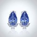Wedding Jewelry | Minimalist CZ Bridal Stud Earrings - Blue, Pink & Aqua