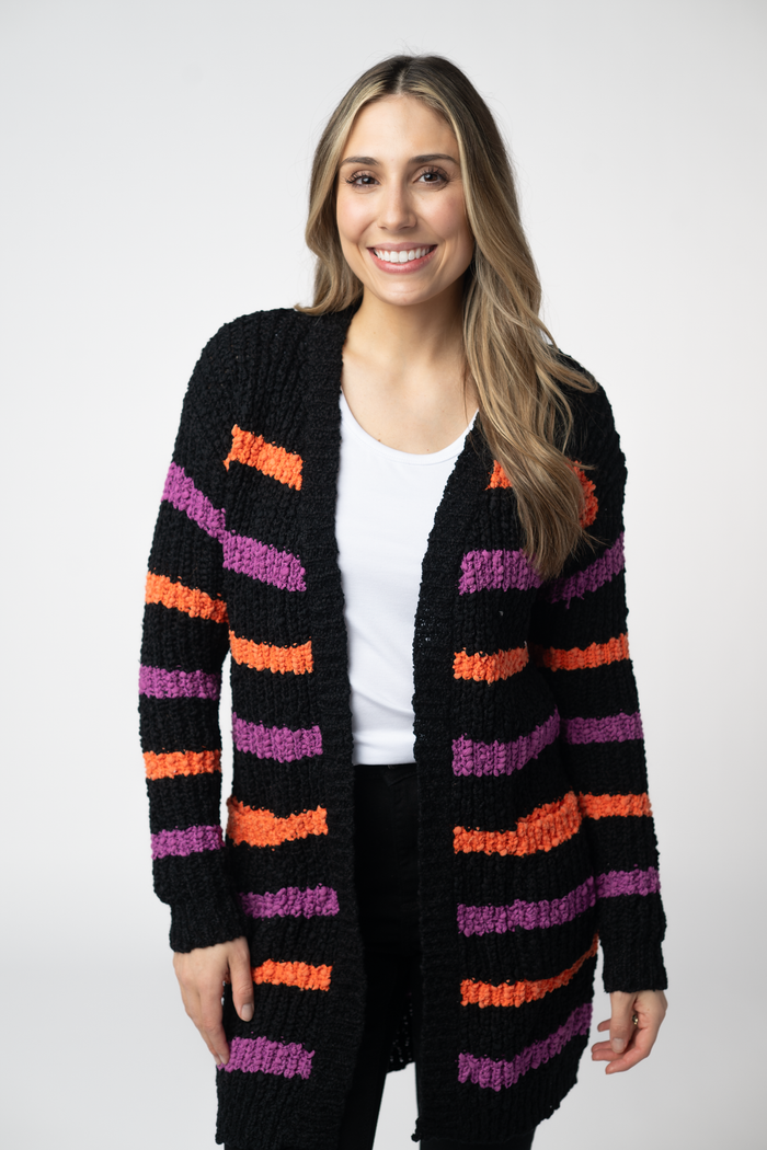 Halloween Striped Cardigan
