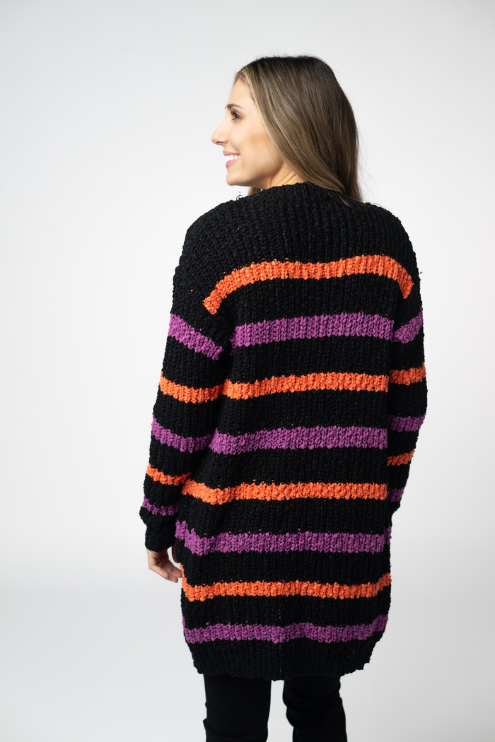 Halloween Striped Cardigan
