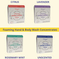Waste Free Products Unscented Hand & Body Wash Concentrate - Zero Waste Hand & Body Soap