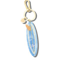 Hand-Painted Surf Board Bag Charm + Keychain | Eco-Friendly