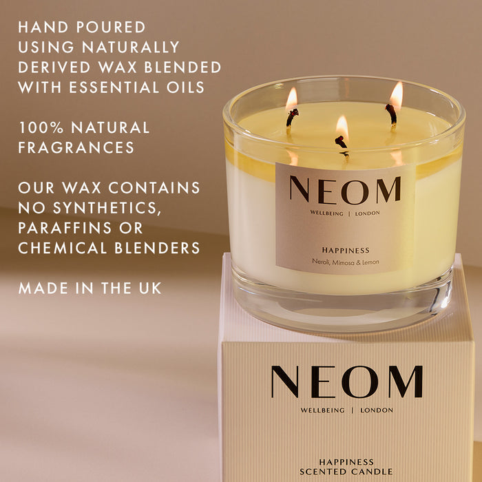 Happiness Scented Candle 3 Wick

HAND POURED
USING NATURALLY DERIVED WAX BLENDED WITH ESSENTIAL OILS

100% NATURAL FRAGRANCES

OUR WAX CONTAINS NO SYNTHETICS, PARAFFINS OR CHEMICAL BLENDERS

MADE IN THE UK
